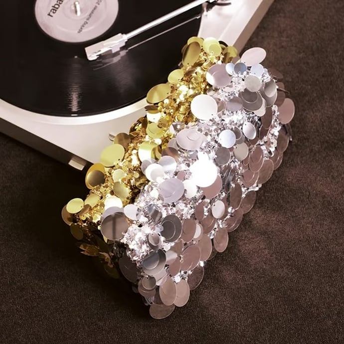 Image of gold and silver bag